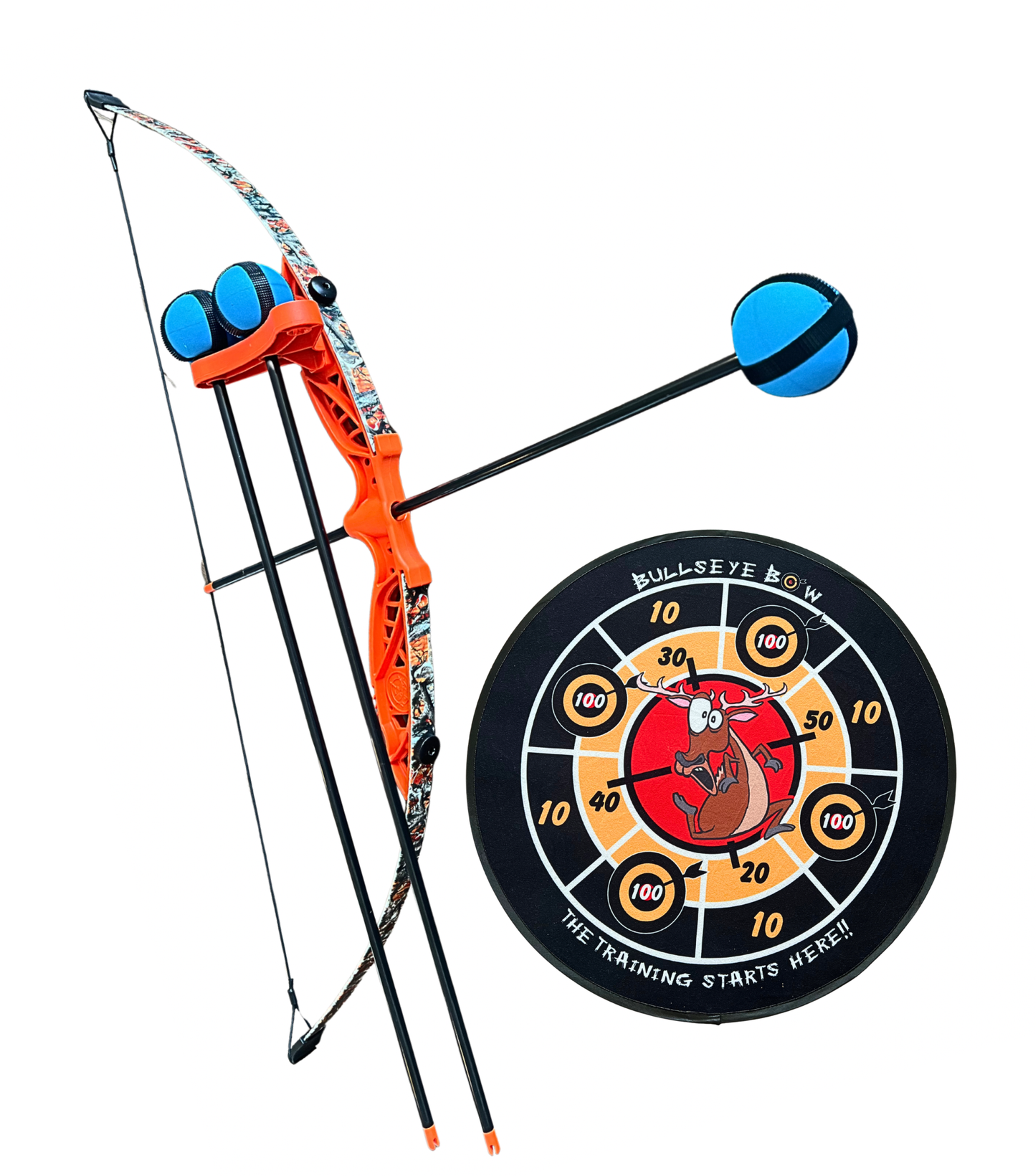 kids archery set with velcro arrows and target